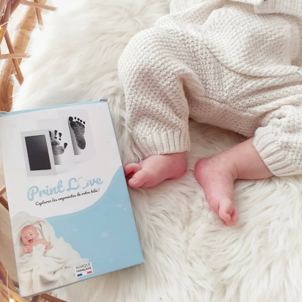 Kit d’empreintes pour enfant bébé encre tatouage decoration souvenir printlove.fr baby shower anniversaire