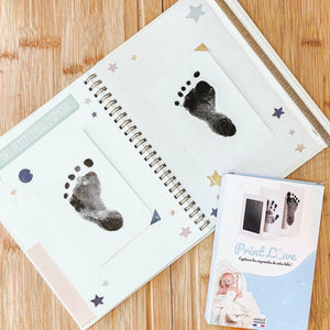 kit d'empreintes pour mains et pieds de bébé souvenir livre de naissance baby shower PrintLove